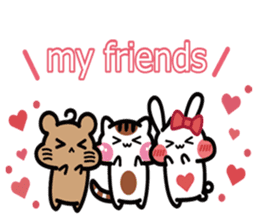 Daily life of the cheeks cat. sticker #1650872