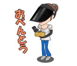 Single mother ARU  who lives in Kansai sticker #1651757