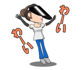 Single mother ARU  who lives in Kansai sticker #1651779