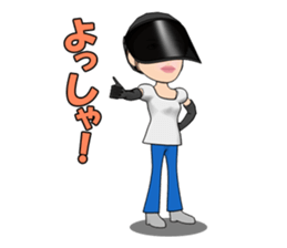 Single mother ARU  who lives in Kansai sticker #1651786