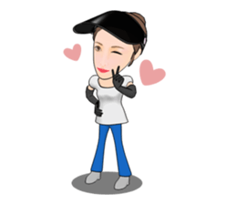 Single mother ARU  who lives in Kansai sticker #1651789