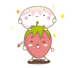 Mochigo - Strawberry and Mochi (Thai.) sticker #1651913