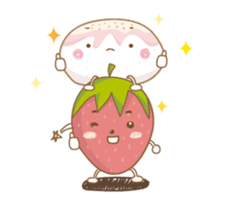 Mochigo - Strawberry and Mochi (Thai.) sticker #1651913