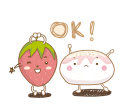 Mochigo - Strawberry and Mochi (Thai.) sticker #1651914
