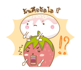 Mochigo - Strawberry and Mochi (Thai.) sticker #1651916