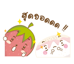 Mochigo - Strawberry and Mochi (Thai.) sticker #1651919