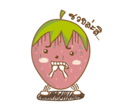 Mochigo - Strawberry and Mochi (Thai.) sticker #1651921