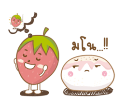 Mochigo - Strawberry and Mochi (Thai.) sticker #1651922