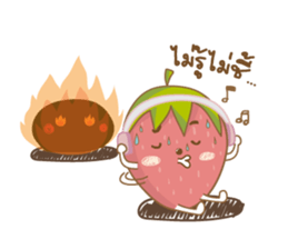 Mochigo - Strawberry and Mochi (Thai.) sticker #1651924