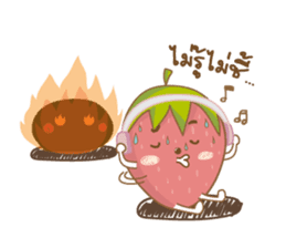Mochigo - Strawberry and Mochi (Thai.) sticker #1651924