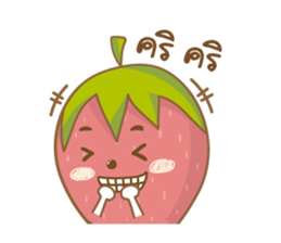 Mochigo - Strawberry and Mochi (Thai.) sticker #1651926