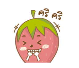 Mochigo - Strawberry and Mochi (Thai.) sticker #1651926