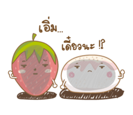 Mochigo - Strawberry and Mochi (Thai.) sticker #1651931