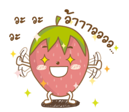 Mochigo - Strawberry and Mochi (Thai.) sticker #1651932