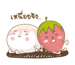 Mochigo - Strawberry and Mochi (Thai.) sticker #1651940