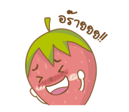 Mochigo - Strawberry and Mochi (Thai.) sticker #1651943