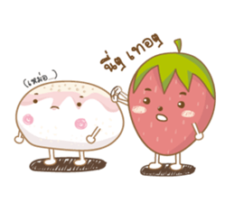 Mochigo - Strawberry and Mochi (Thai.) sticker #1651944
