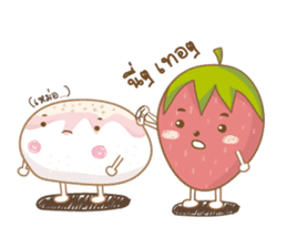 Mochigo - Strawberry and Mochi (Thai.) sticker #1651944
