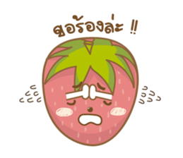 Mochigo - Strawberry and Mochi (Thai.) sticker #1651949