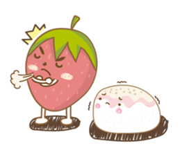 Mochigo - Strawberry and Mochi (Thai.) sticker #1651950