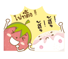 Mochigo - Strawberry and Mochi (Thai.) sticker #1651951