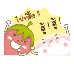 Mochigo - Strawberry and Mochi (Thai.) sticker #1651951