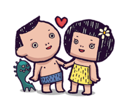 Cave Couple sticker #1651962