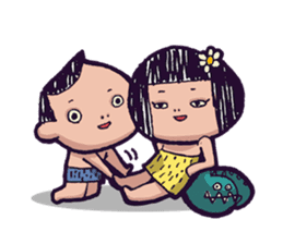 Cave Couple sticker #1651963