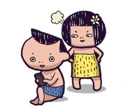 Cave Couple sticker #1651964