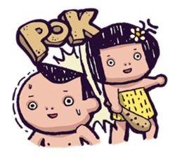 Cave Couple sticker #1651965