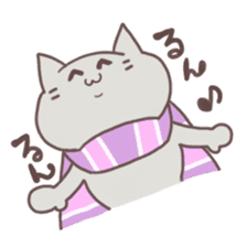 Muffler cat sticker #1652454