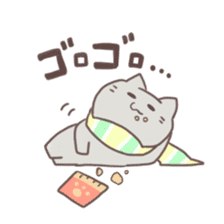 Muffler cat sticker #1652469