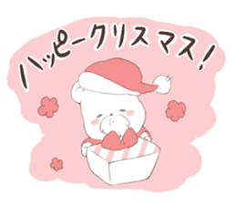 Polar Bear Santa sticker #1652675