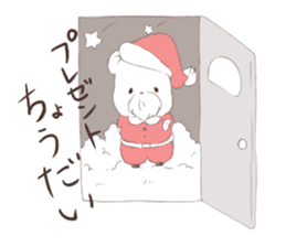 Polar Bear Santa sticker #1652677