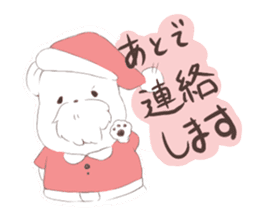 Polar Bear Santa sticker #1652685