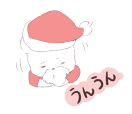 Polar Bear Santa sticker #1652693