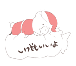 Polar Bear Santa sticker #1652697