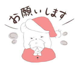 Polar Bear Santa sticker #1652699