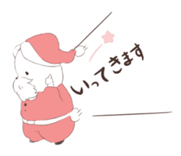 Polar Bear Santa sticker #1652701