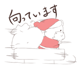 Polar Bear Santa sticker #1652703