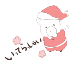 Polar Bear Santa sticker #1652705