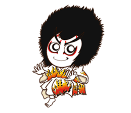 kabuki  lovely character sticker #1653846