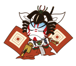 kabuki  lovely character sticker #1653872