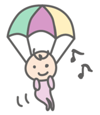 Parachute Babies (English ver.) sticker #1654994