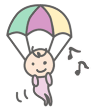 Parachute Babies (English ver.) sticker #1654994