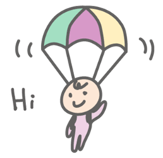 Parachute Babies (English ver.) sticker #1654996