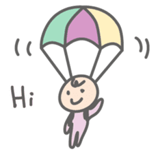 Parachute Babies (English ver.) sticker #1654996
