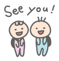 Parachute Babies (English ver.) sticker #1654998