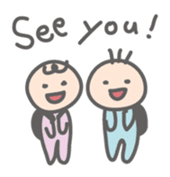 Parachute Babies (English ver.) sticker #1654998