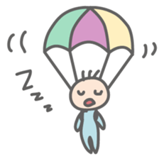 Parachute Babies (English ver.) sticker #1654999